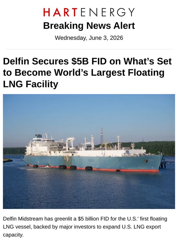Delfin Secures $5B FID on What’s Set to Become World’s Largest Floating LNG Facility
