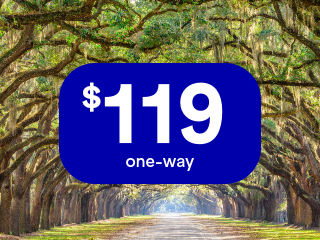 Fares from JFK to SAV.