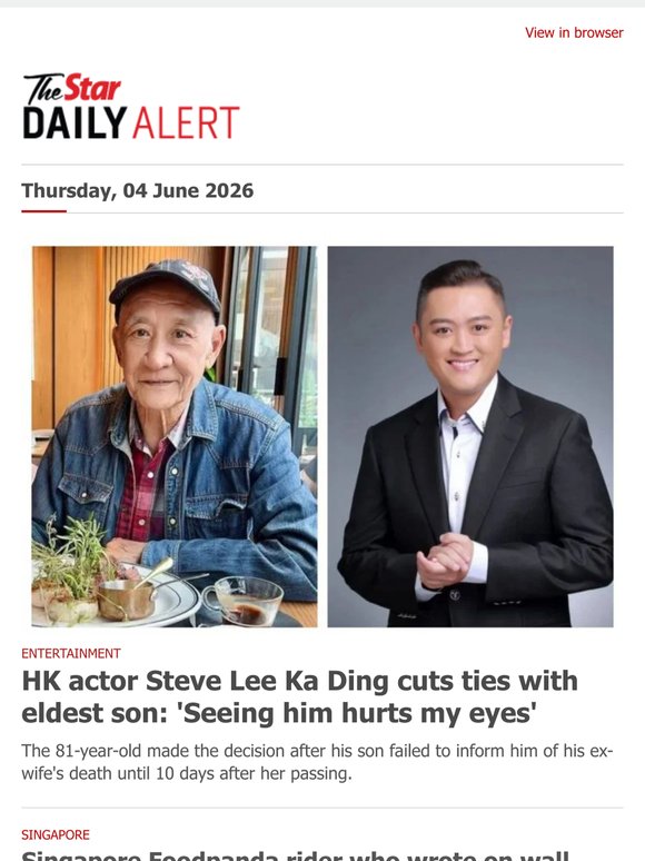 HK actor Steve Lee Ka Ding cuts ties with eldest son: 'Seeing him hurts my eyes'