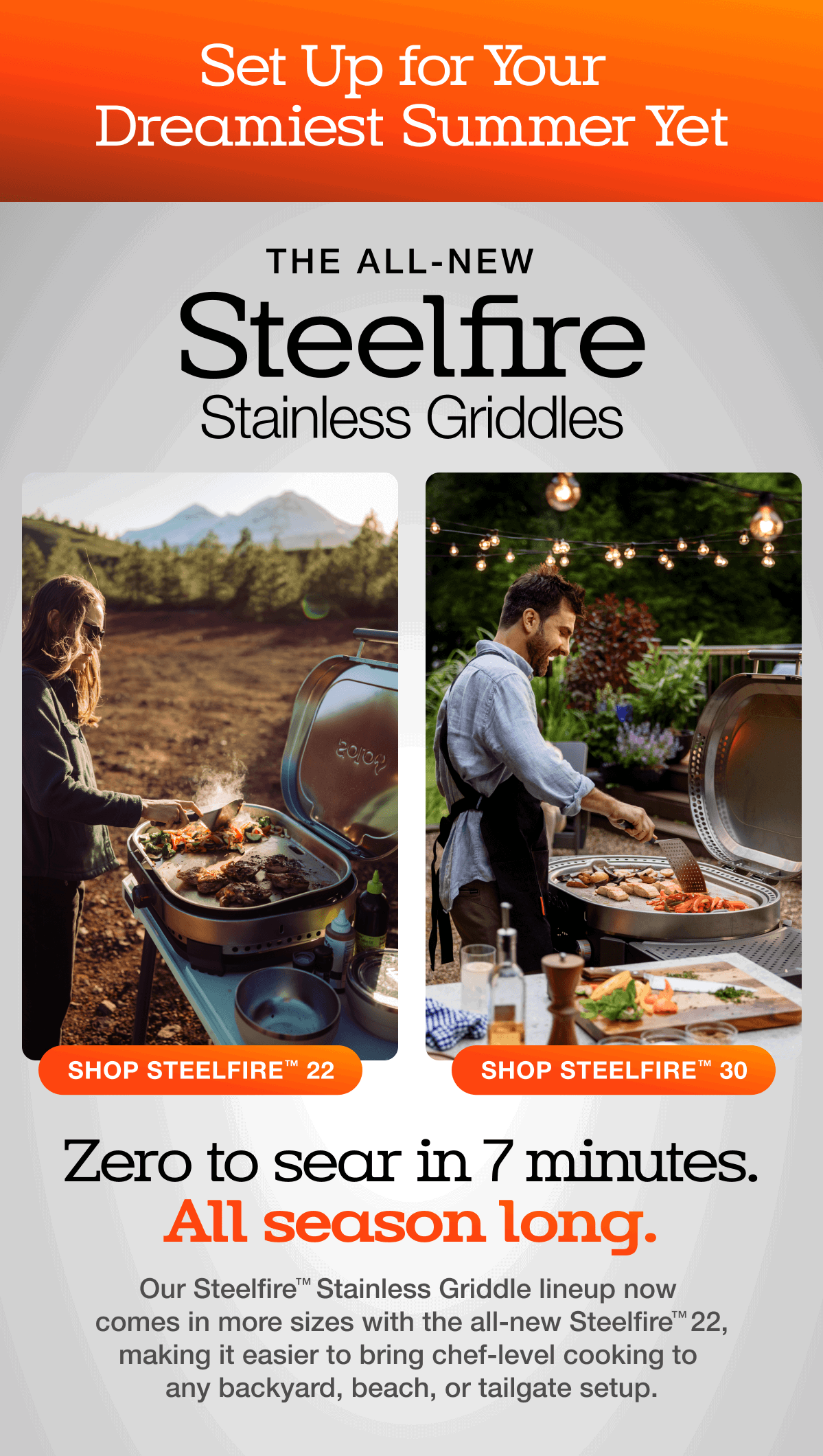 All-New Solo Steelfire™ Stainless Griddles