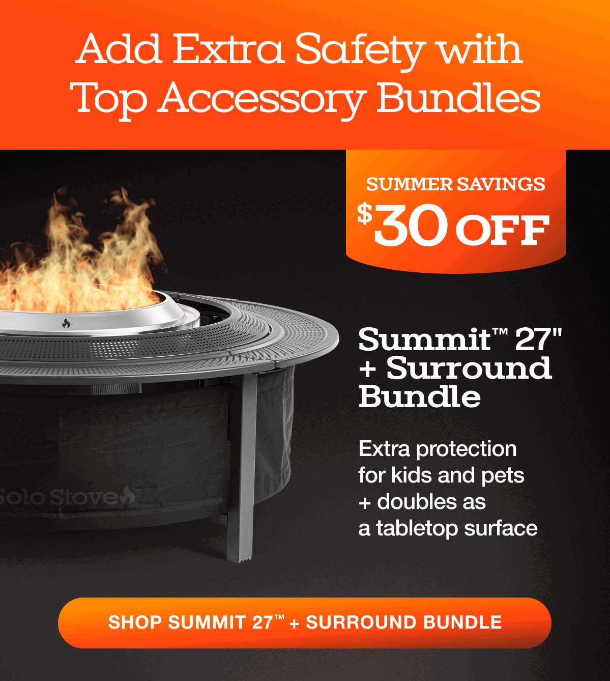 Summit 27 Fire Pit + Surround Bundle