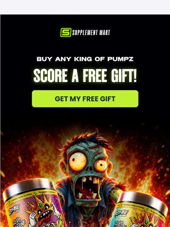 Buy any King of Pumpz, get a free gift!