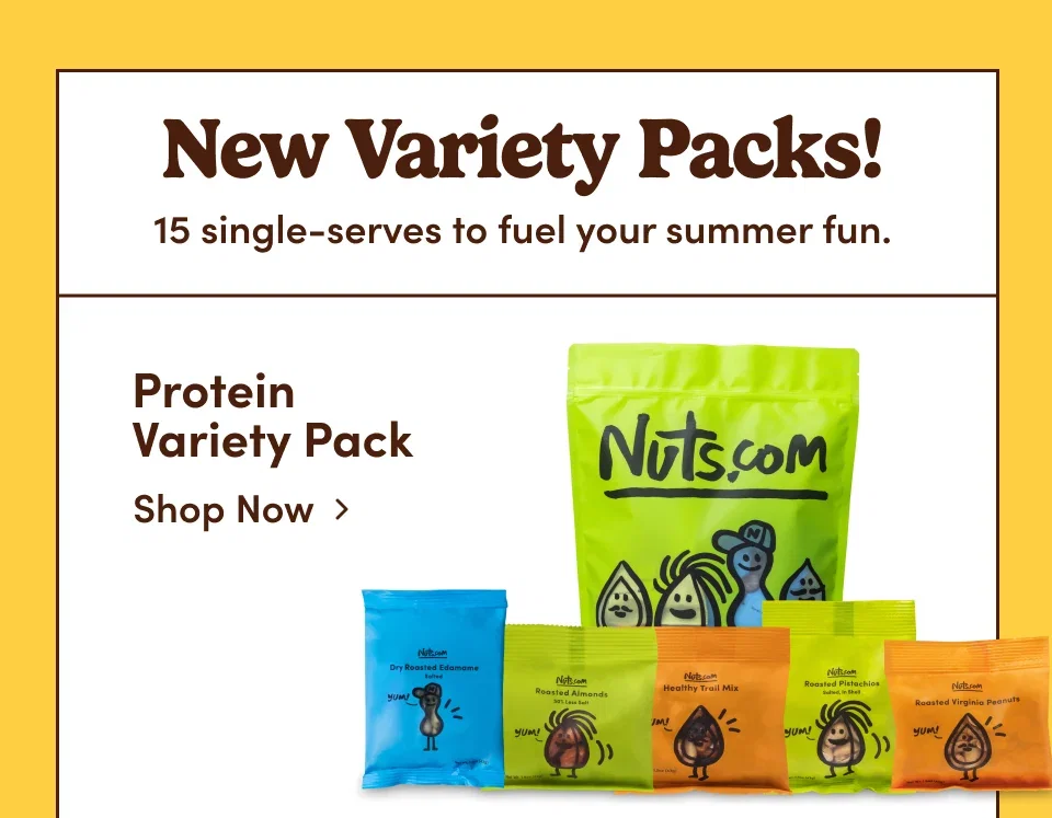New Variety Packs! 15 single-serves to fuel your summer fun. Protein Variety Pack. Shop now. 