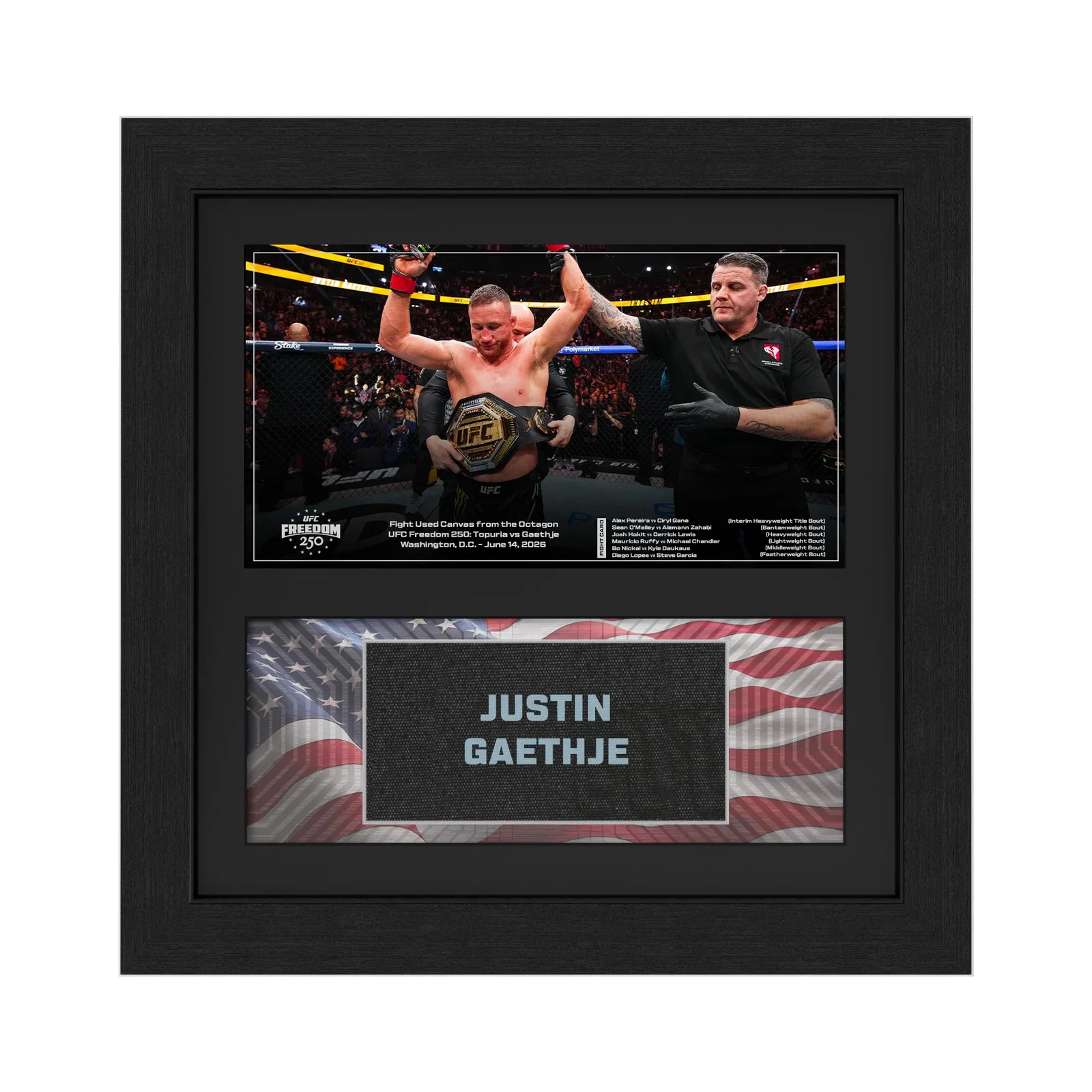 Image of Justin Gaethje Name on Canvas