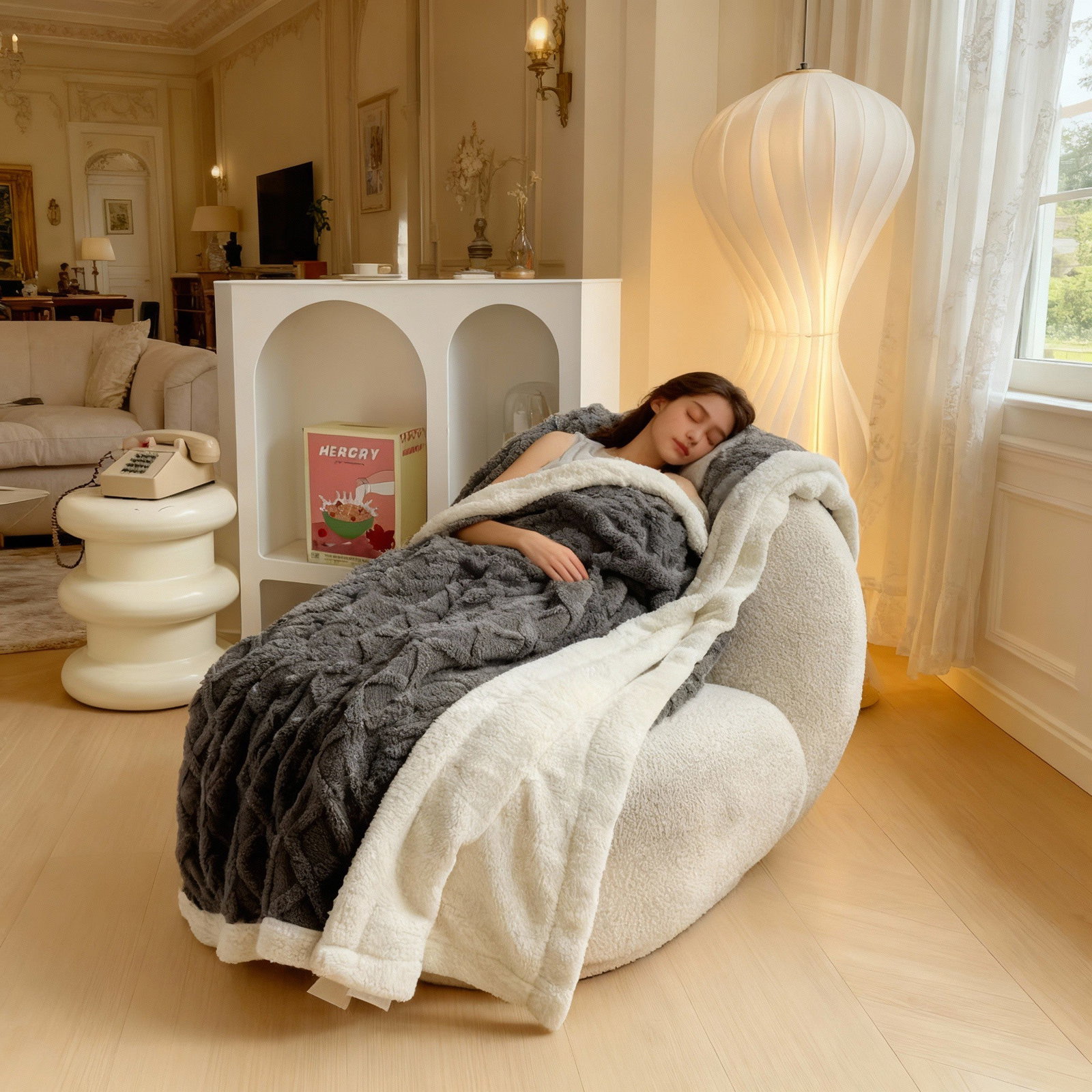 Image of Luxury Flannel Blanket - Soft Plush Cozy Throw