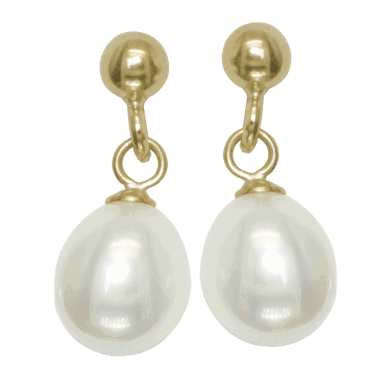 18ct Gold Plated Classic Pearl Design Never Dates