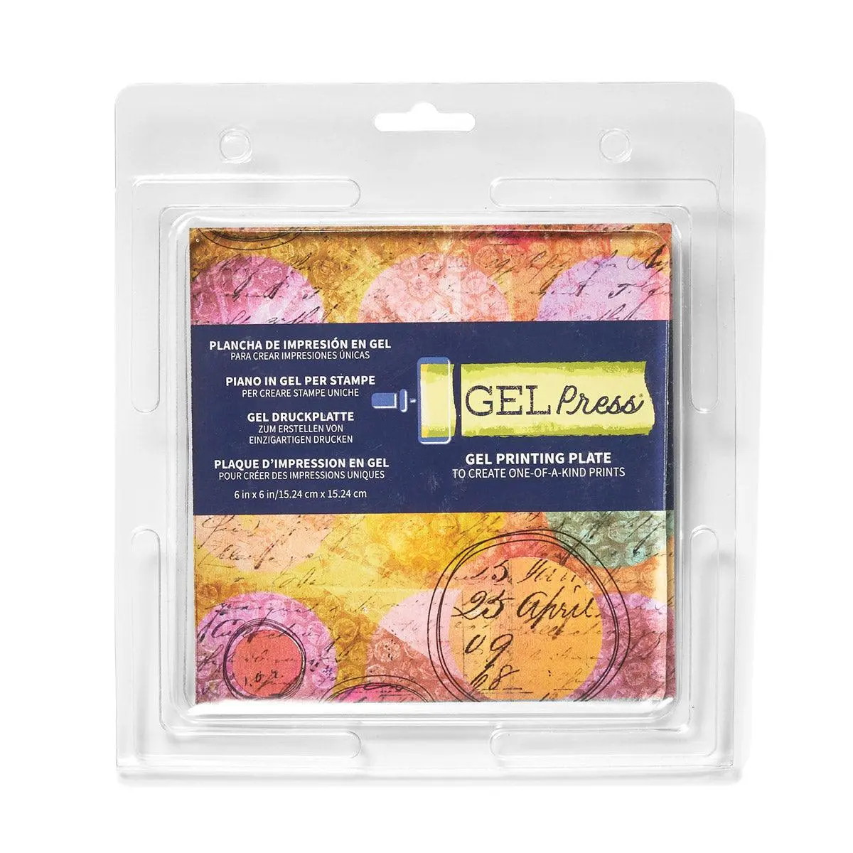 6 x 6 Square Gel Printing Plate