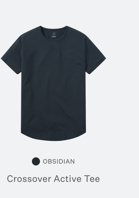 Crossover Active Tee - Obsidian