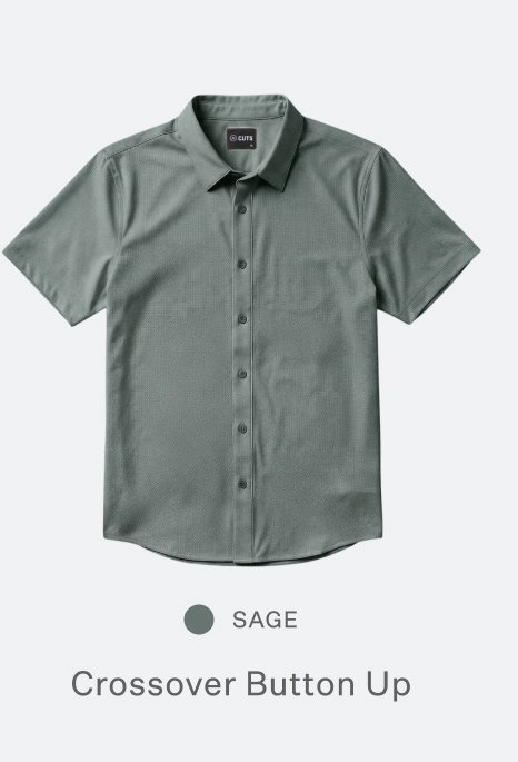 Crossover Polo - Sage