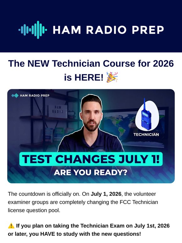🚀 The NEW 2026-2030 Technician Course Has Arrived!