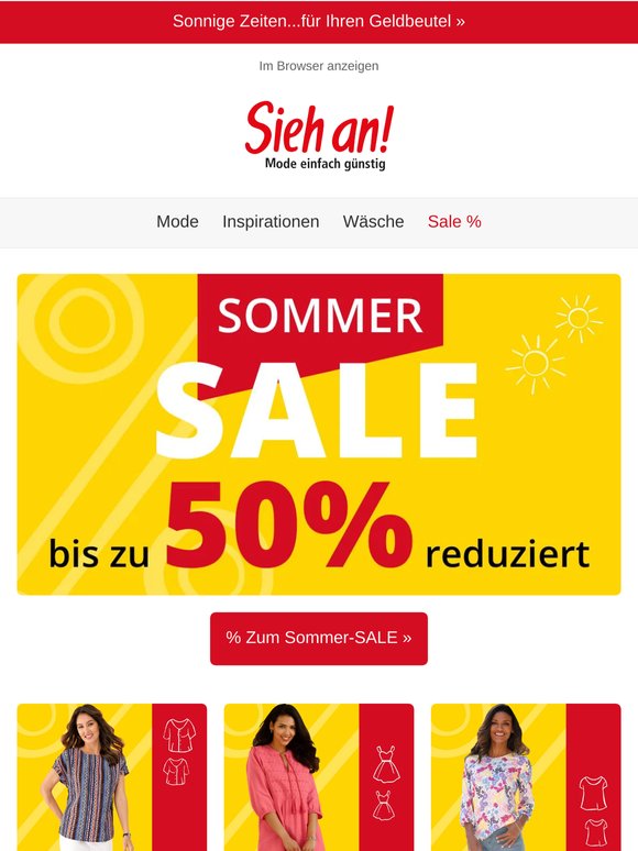 💰 Der Sommer-SALE startet...mit bis zu -50% 😎