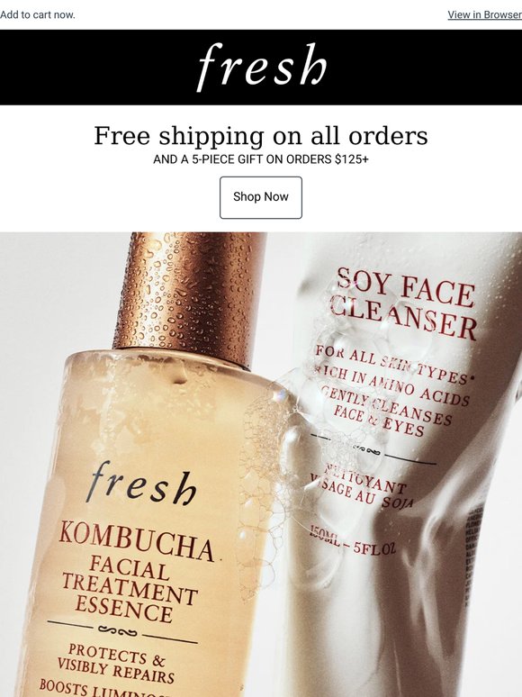 Free shipping starts now