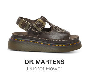 Dr. Martens Women's Dunnet Flower Platform Sandals in Brown