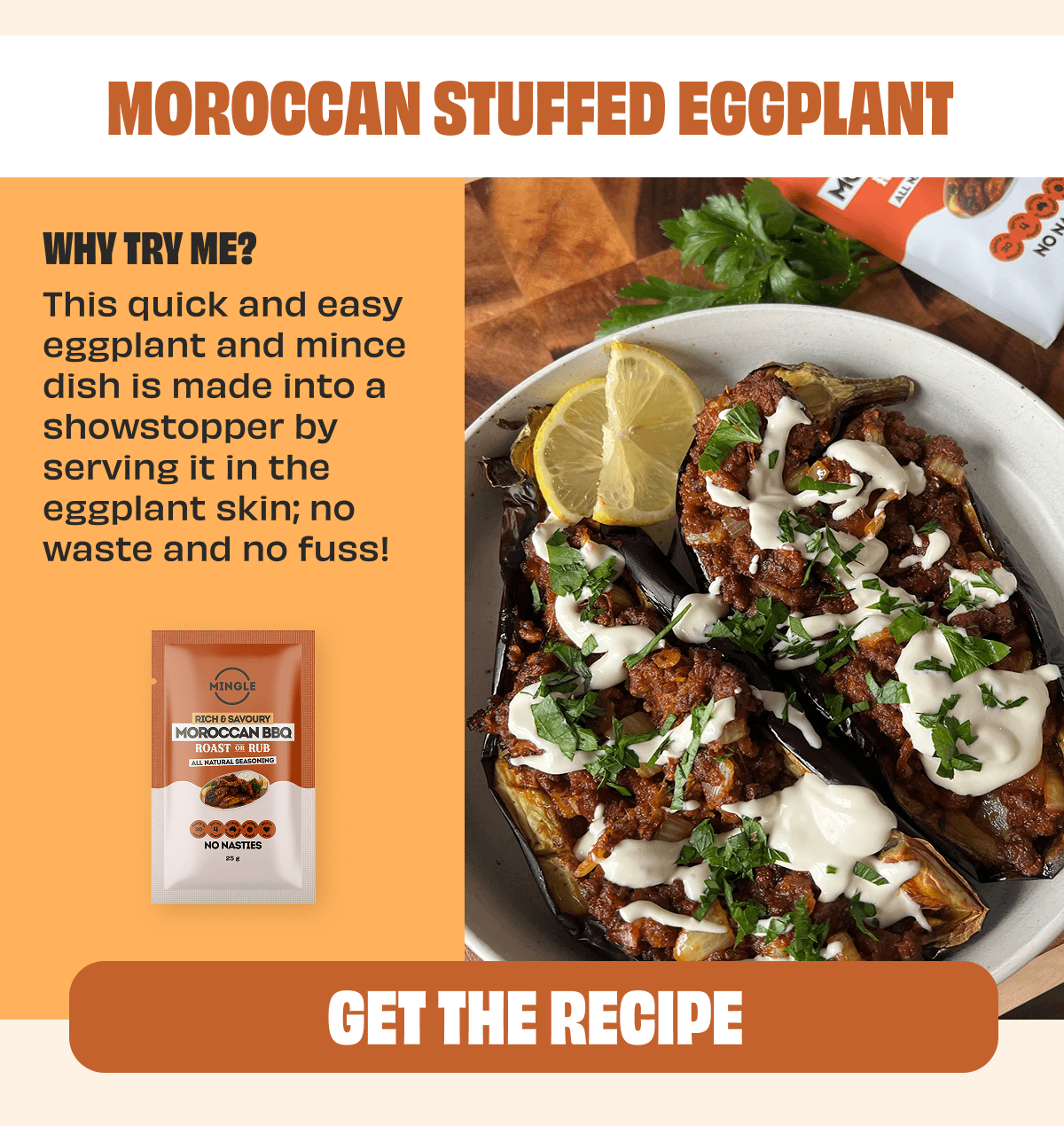 Moroccan Stuffed Eggplant