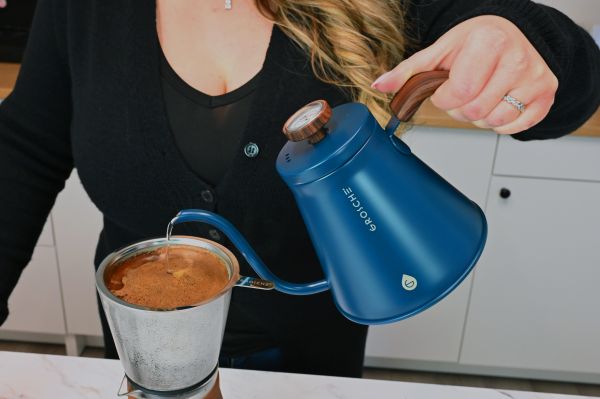 MARRAKESH Gooseneck Pour Over Stovetop Kettle - BLUE