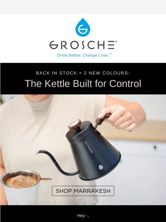 [Back in stock] MARRAKESH stovetop pour-over kettle