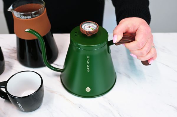 MARRAKESH Gooseneck Pour Over Stovetop Kettle - GREEN