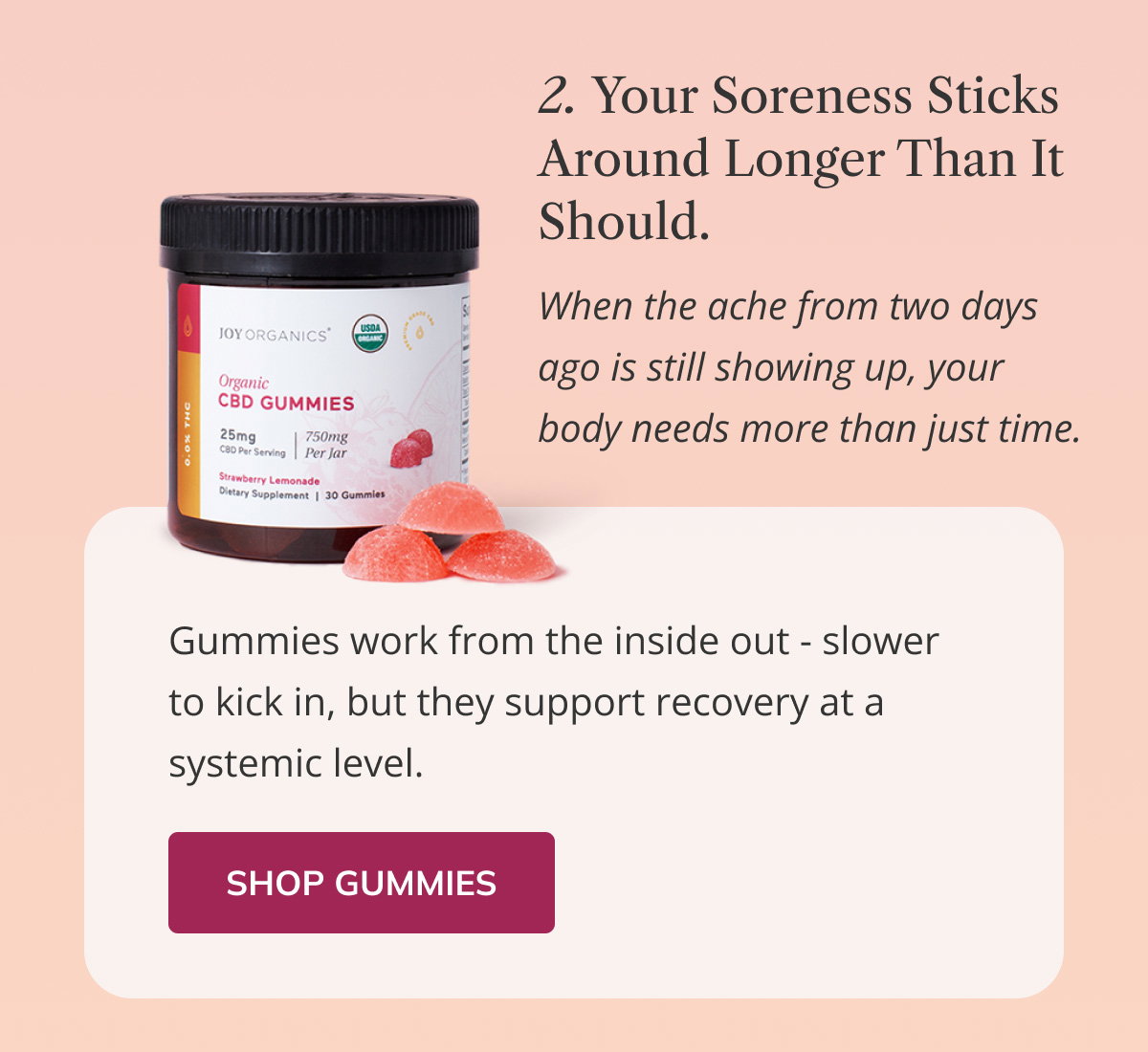 Organic THC-Free CBD Gummies