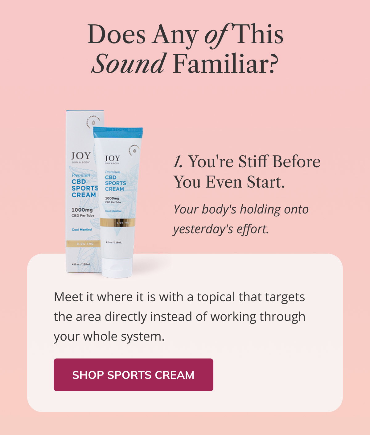THC-Free CBD Sports Cream