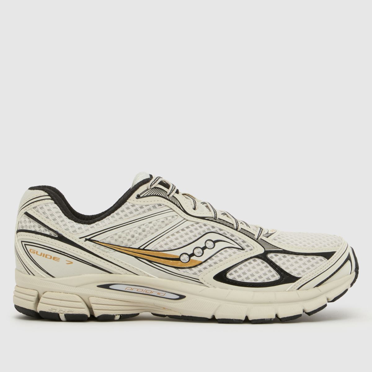 A Saucony Guide 7 in Off-White Multi