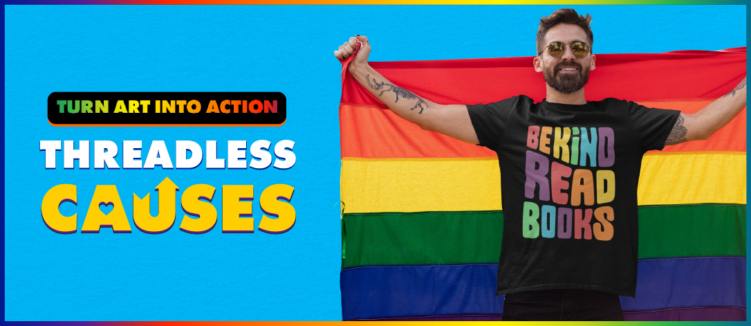 turn art into action with threadless causes