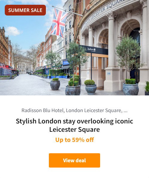 Stylish London stay overlooking iconic Leicester Square
