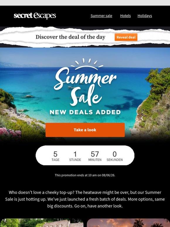 Chasing the sun? New summer sale deals