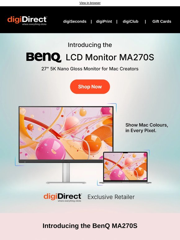 Introducing the BenQ MA270S 27” 5K Monitor for Mac Creators