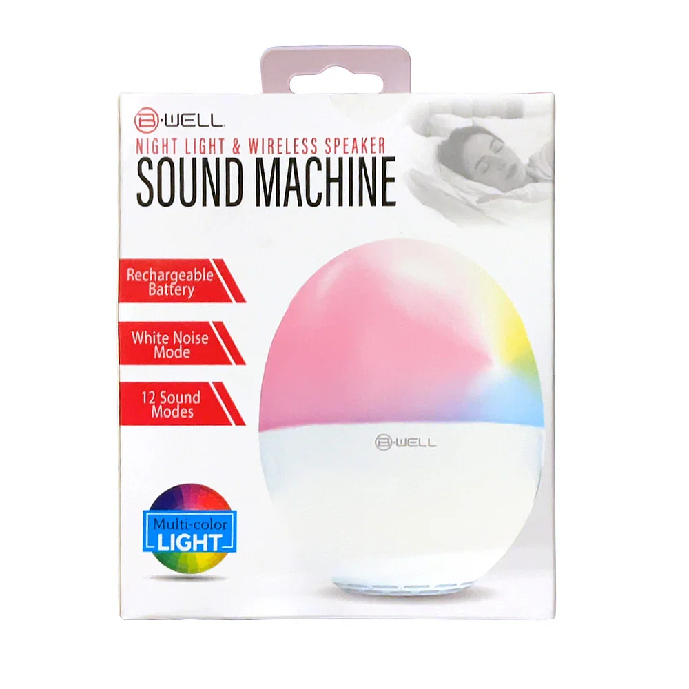 Image of B-well Night Light & Wireless Speaker, Sound Machine