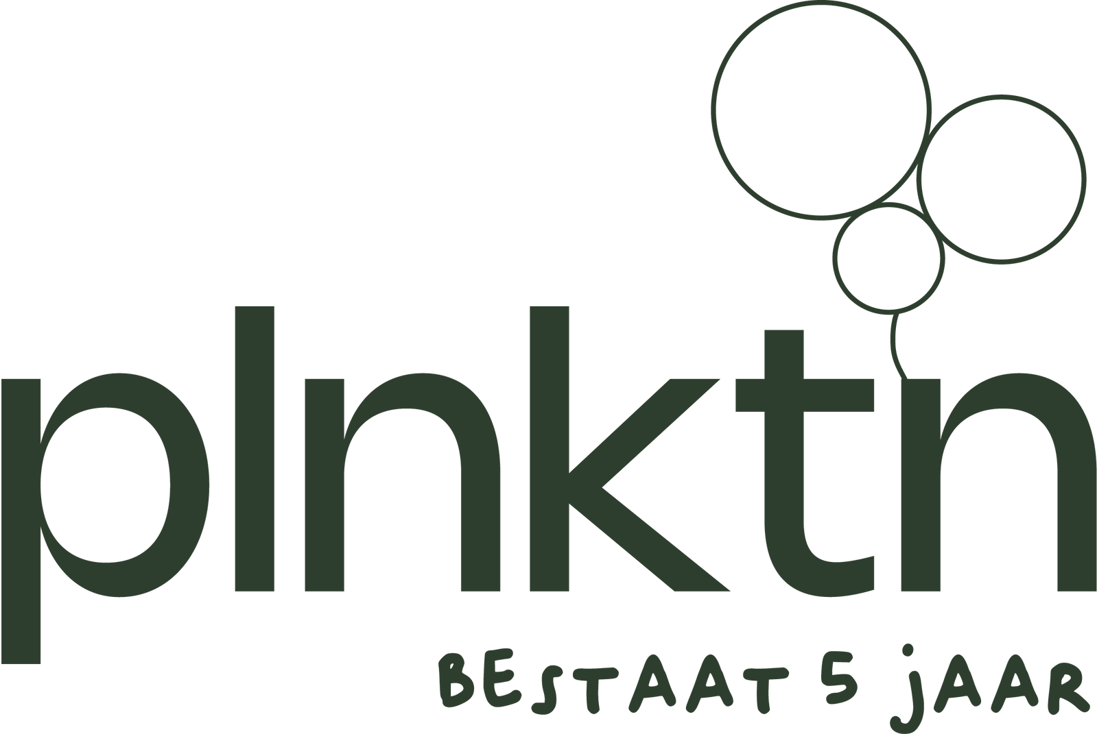 Logo plnktn bestaat 5 jaar