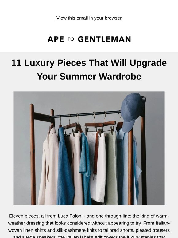 Eleven Ways to Dress Well This Summer, All From Luca Faloni