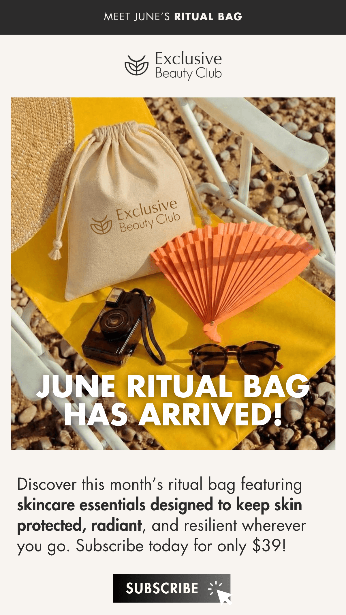 Exclusive Beauty Club June Ritual Bag