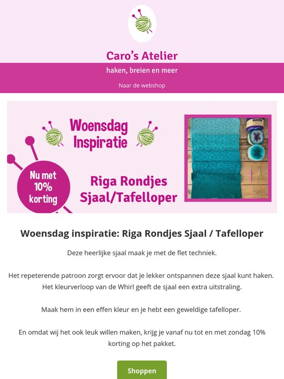Woensdaginspiratie: Riga Rondjes Sjaal / Tafelloper