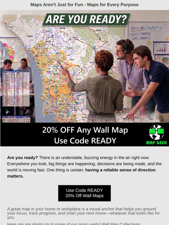 Ready? 🗺️ New reference maps for success + a code for you