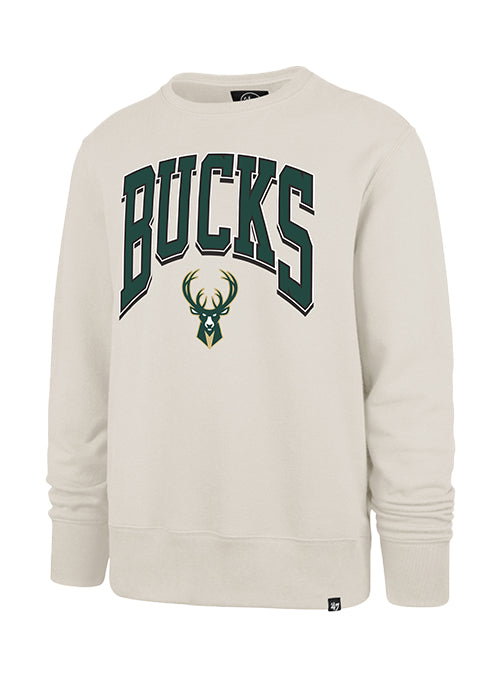 '47 Brand Headline Walk Tall Milwaukee Bucks Crewneck Sweatshirt
