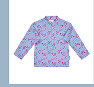 Sterntaler Badeshirt langarm mit UV-Schutz Regenbogen hellblau/rosa