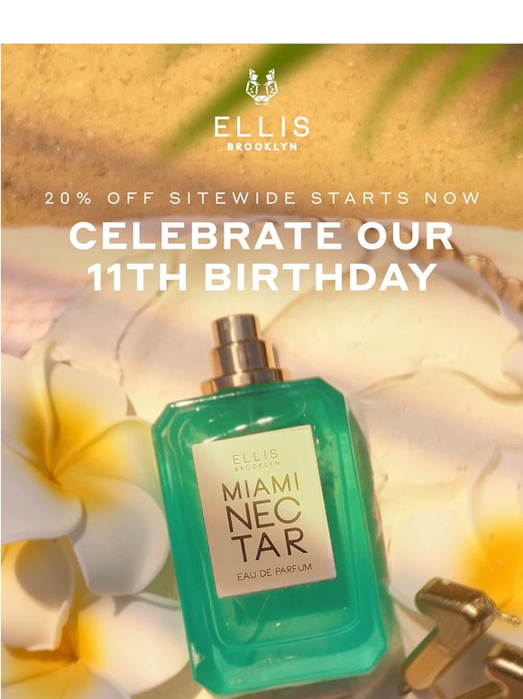 20% OFF* SITEWIDE: Celebrate Our 11th Birthday 🎉