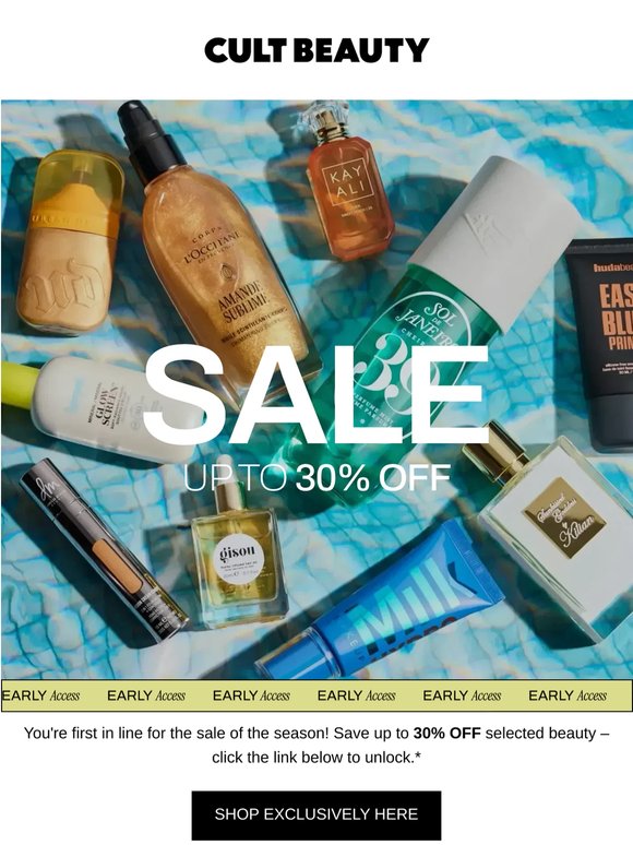 Early Access! SALE starts now