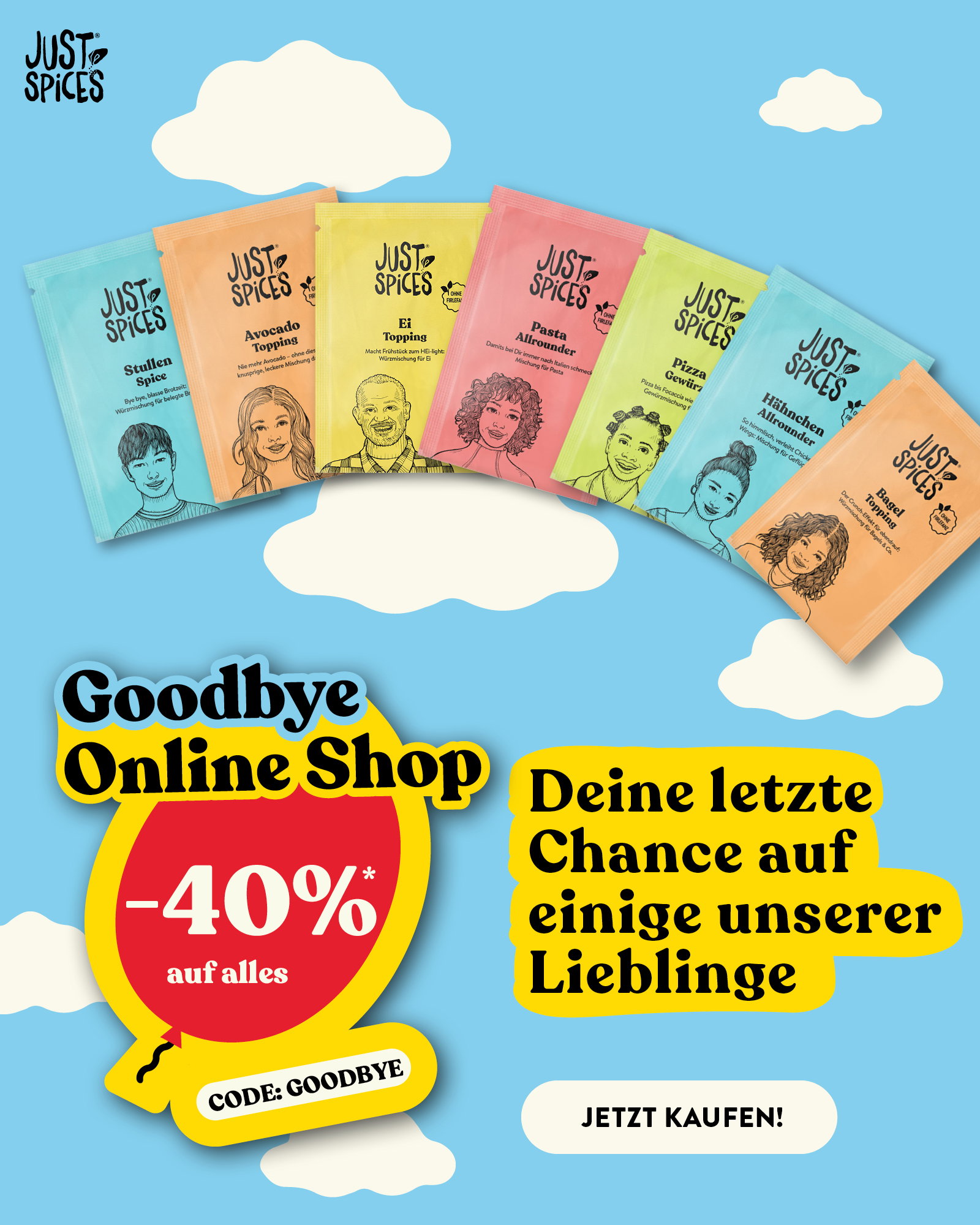 Goodbye Online-Shop -40% Rabatt