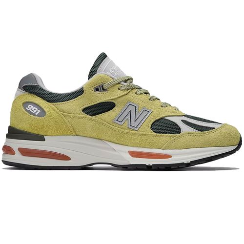 New Balance Made In UK 991v2 - Yellow Green