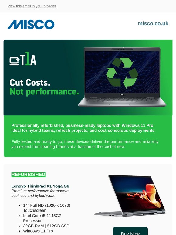 Why Pay New Prices for Business Laptops?