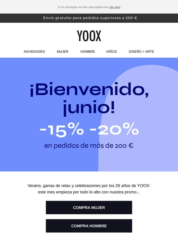 -15% y -20% > Empieza el mes de junio con estilo