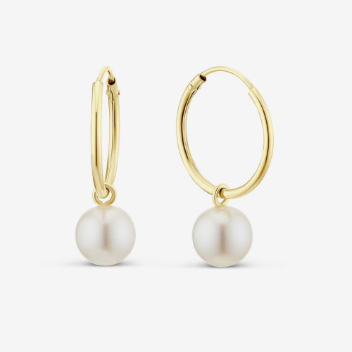 9ct Yellow Gold 15mm Twist Hoop Earrings