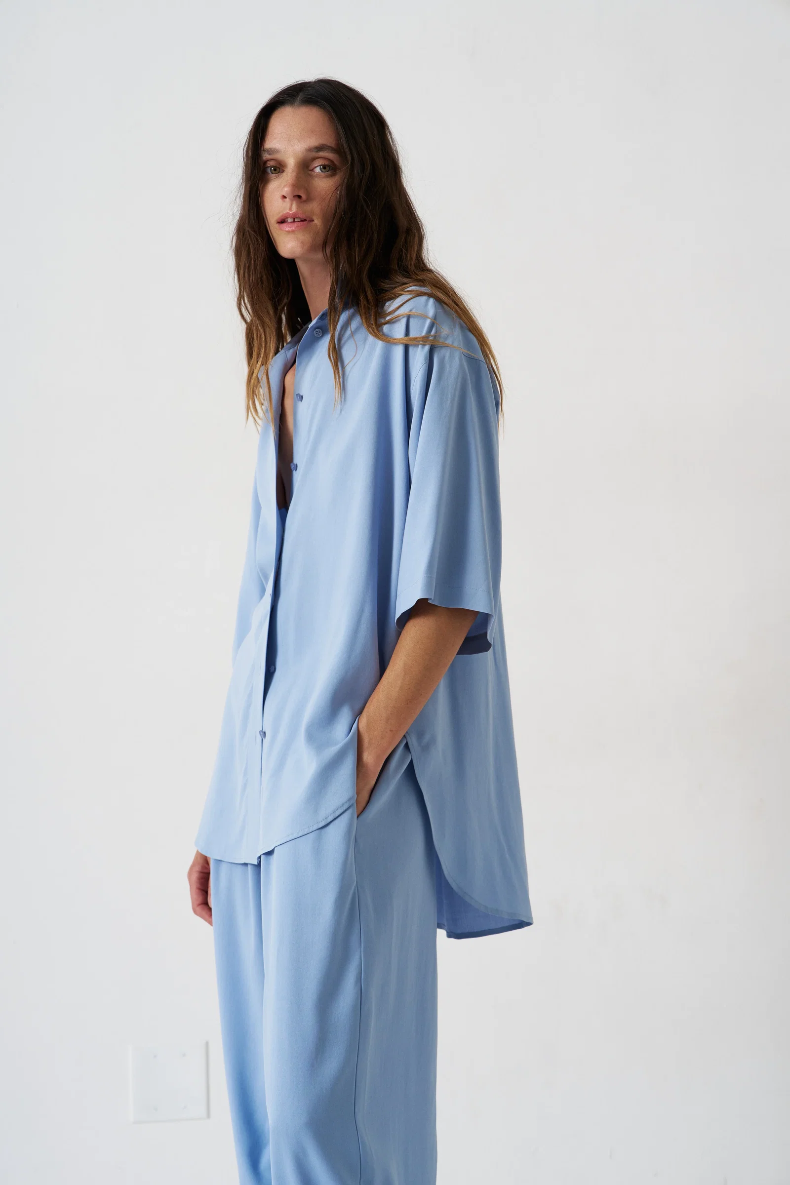 Image of The Elbow Essential Shirt in Sky Blue