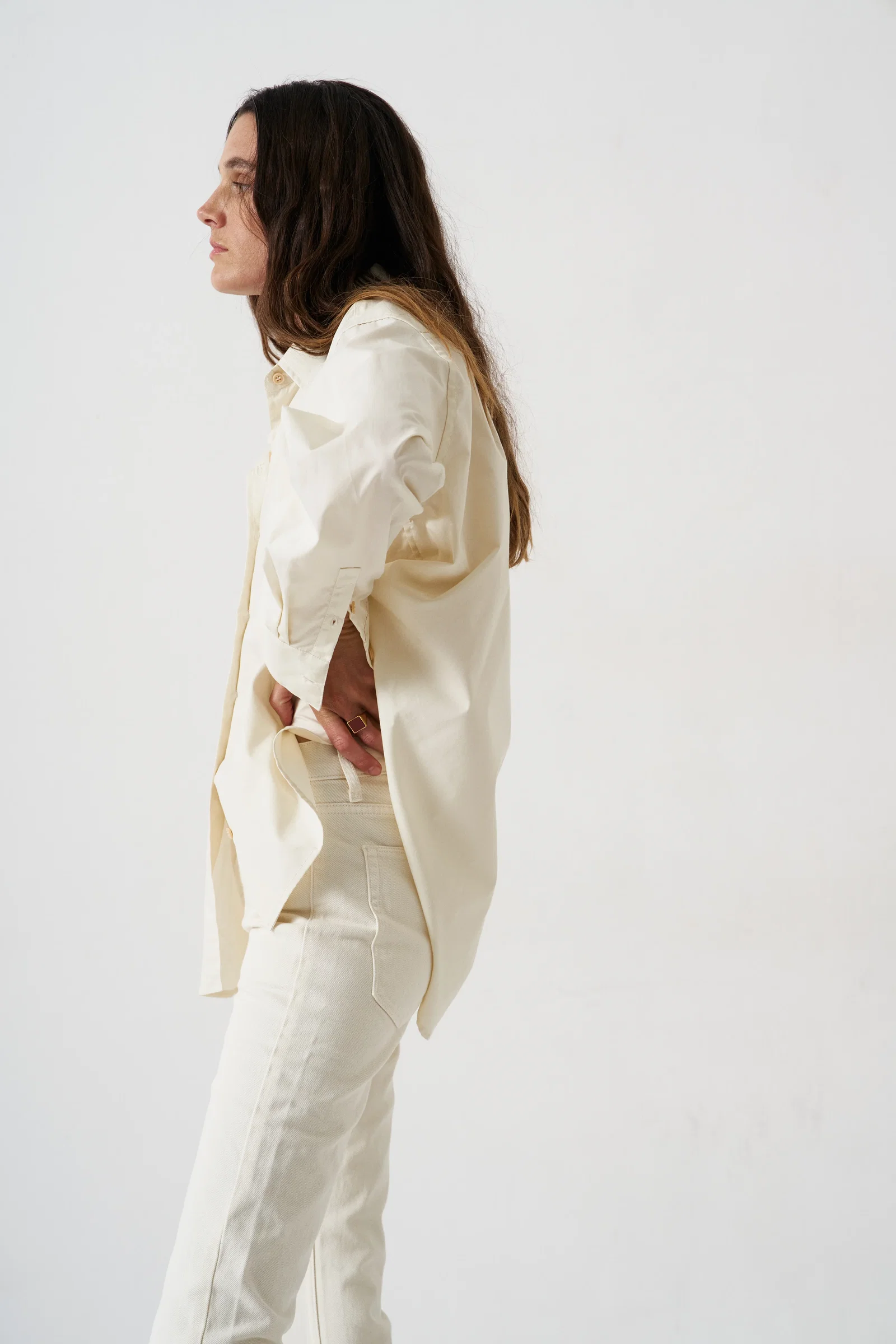 Image of The Weekend Shirt in Ecru