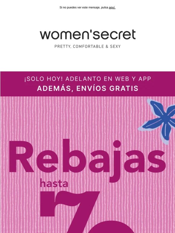 ¡REBAJAS hasta -70%! 💥 🤫 Hoy ADELANTO en web y app con ENVÍOS GRATIS