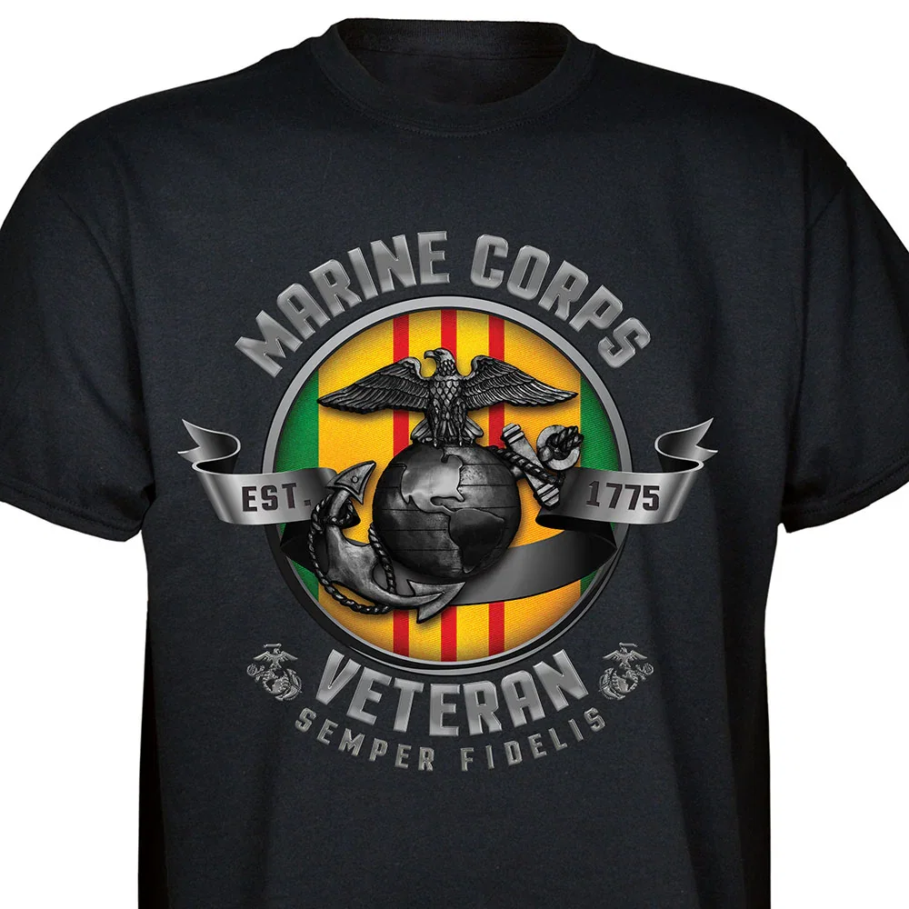Image of Customizable by Conflict Marine Corps Veterans T-shirt
