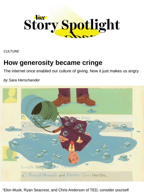 How generosity became cringe