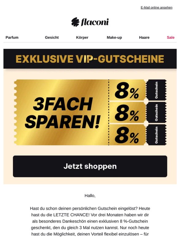 8 % schon 3x eingelöst❓