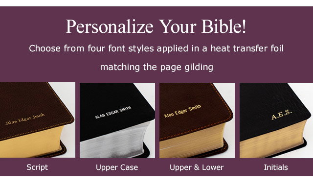 Personalize Your Bible! 